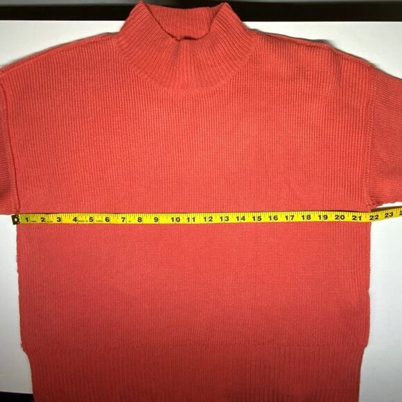 NWOT | Line & Dot | Mock Neck Sweater | Rust Orange | Size S - Picture 10 of 12